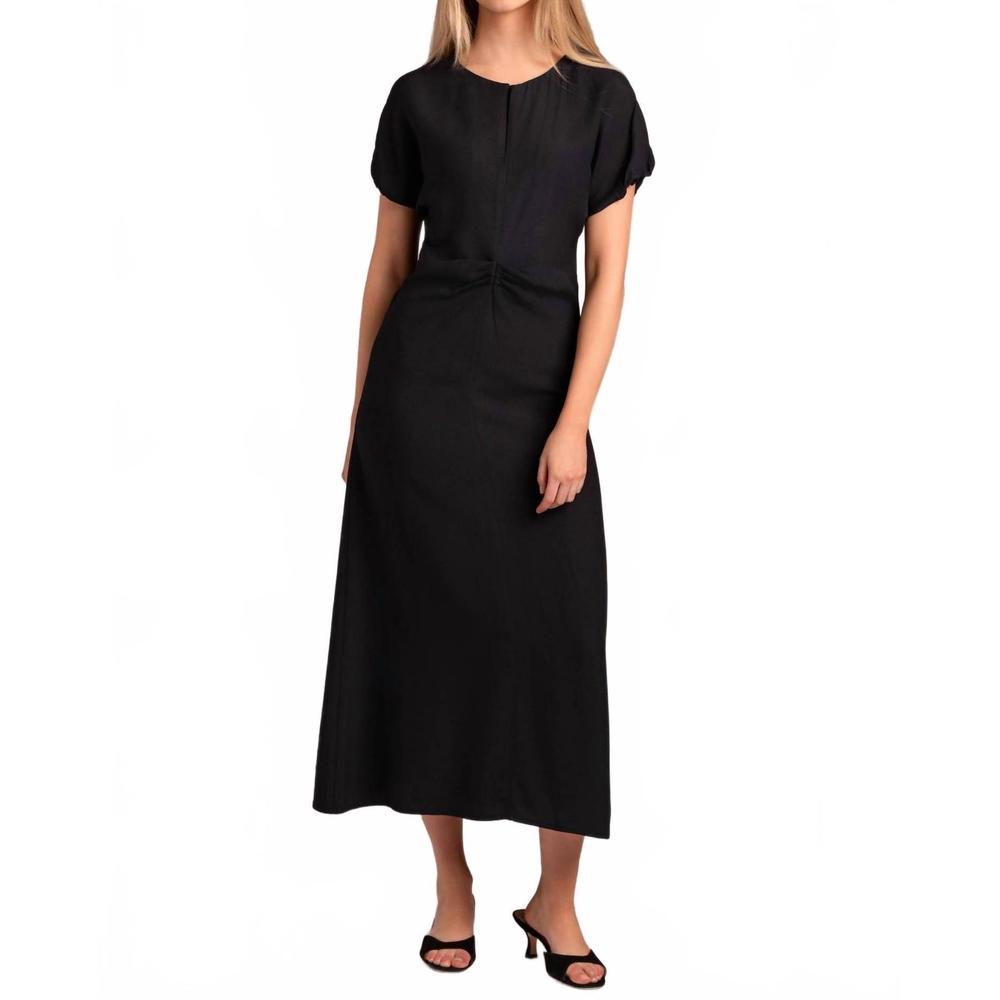 NEW BEATRICE .B cinched midi dress in eclipse
